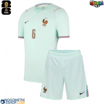 Otroški Nogometni dresi Francija Eduardo Camavinga #6 Gostujoči SP 2026 Kratek Rokav (+ Kratke hlače)